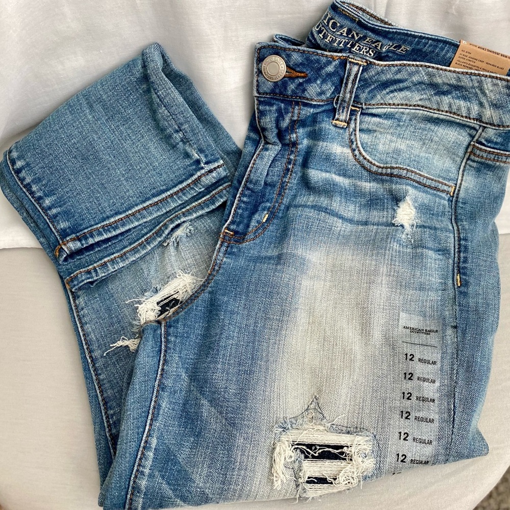 🧿AE Hise Rise Jegging Crop🧿